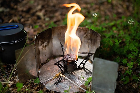 Multibrænder under opvarmning